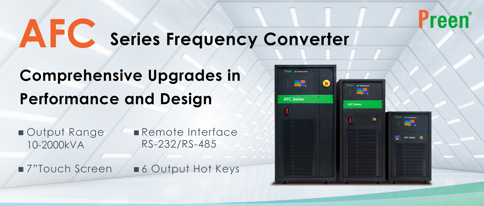 New Generation of AFC Series AC Power Source/ Frequency Converter
