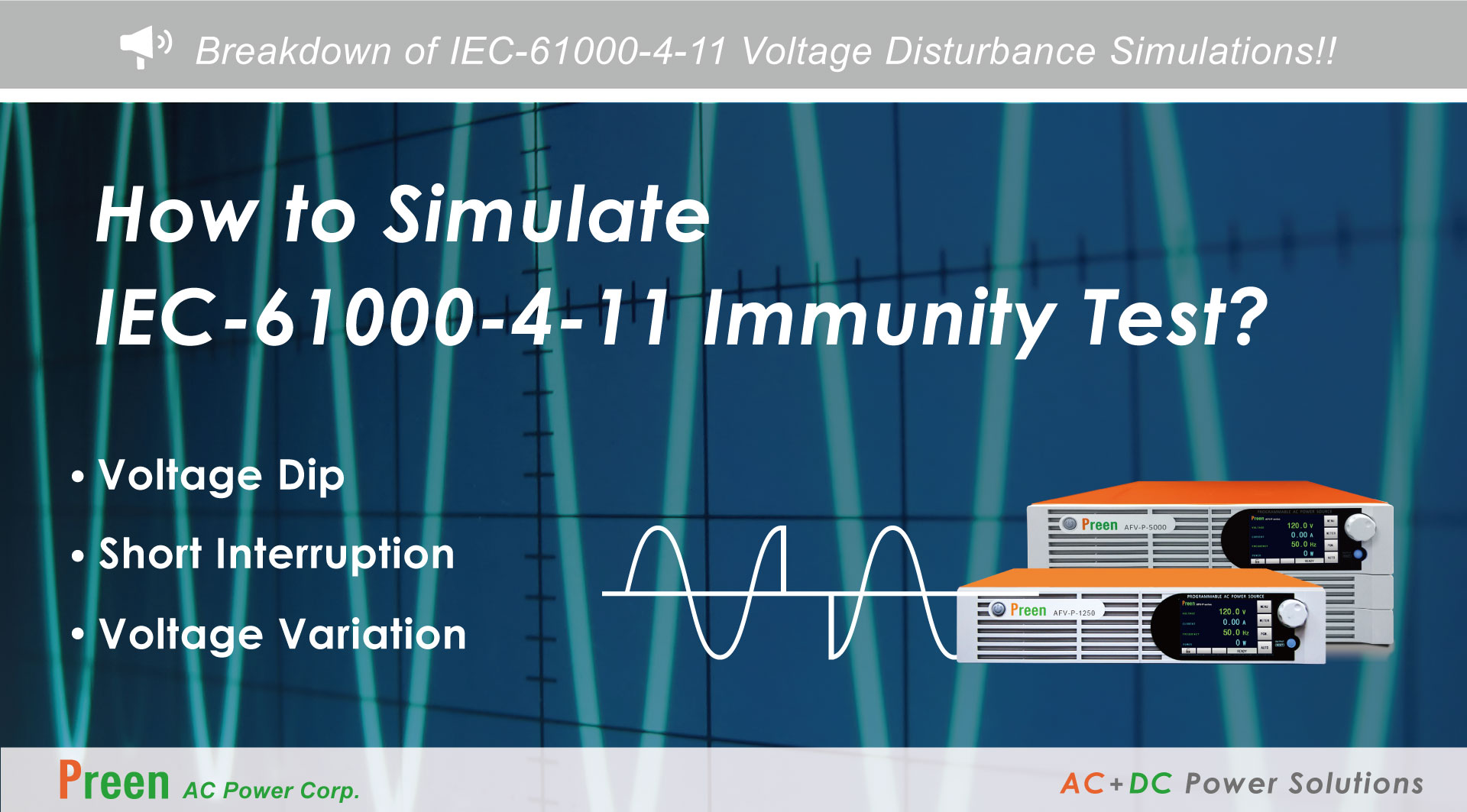 IEC-61000-4-11 Simulation