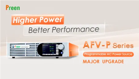 Brand New AFV-P series Programmable AC Power Source︱Higher Power•Better Performance